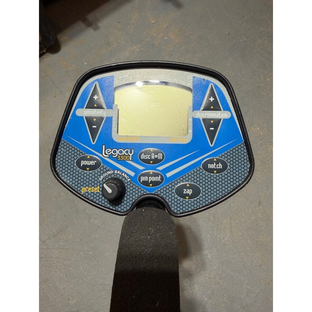 Bounty Hunter Legacy 3300 Metal Detector LCD Display Tested Working